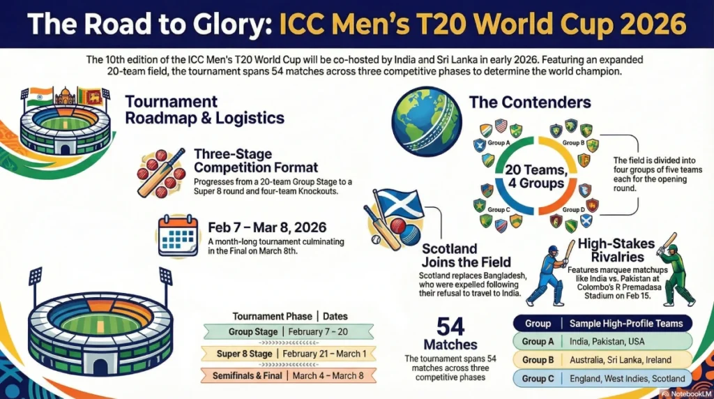 T20 World Cup 2026: Format & Full Schedule